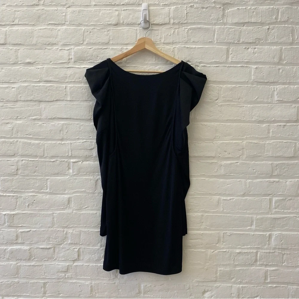 BCBGMaxAzria || Puff Sleeve Open Back Mini Dress Going Out‎ Party Black Small